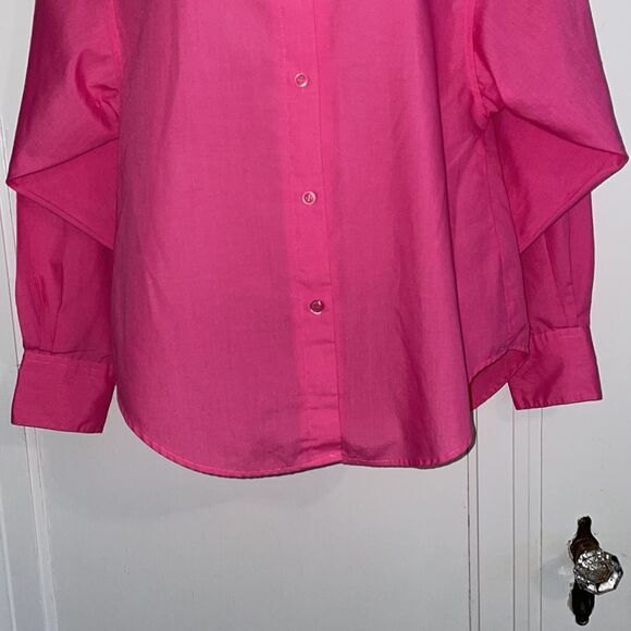 Vtg 70s Here’s A Hug bright pink shirt - Picture 3 of 12